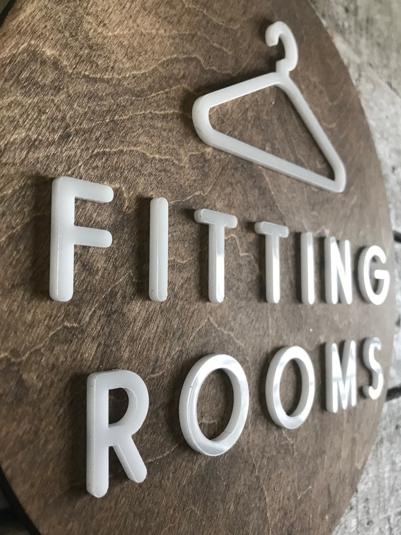 Fitting Room Sign Business Clothing Boutique Store Retail - Etsy