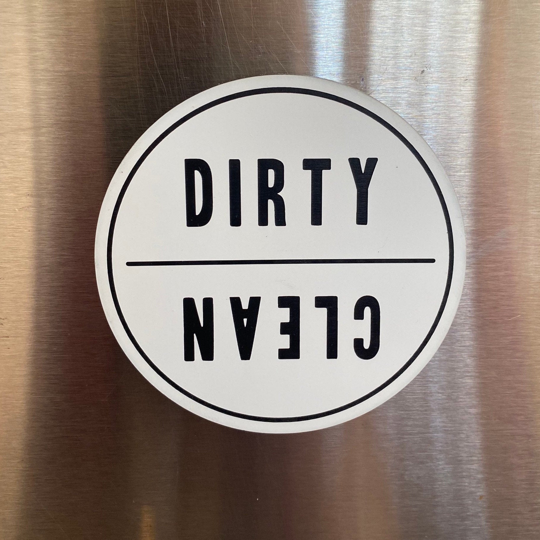 Clean Dirty Dishwasher Reversible Kitchen Organizing Etsy Canada