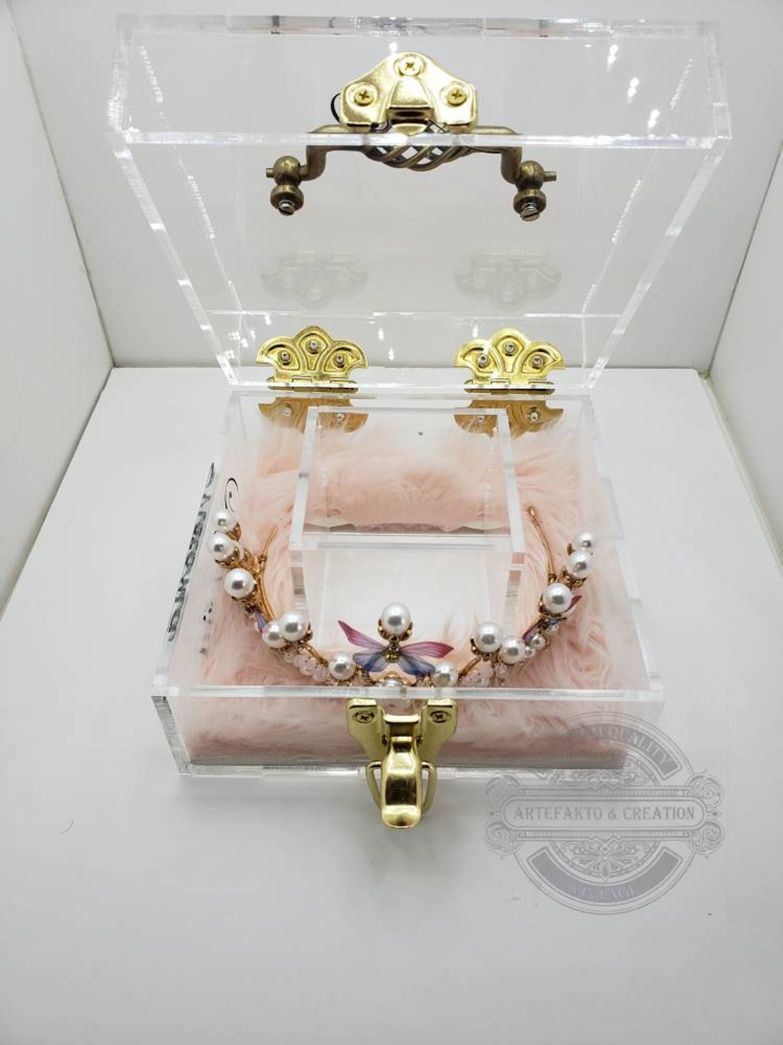 Tiara Carrying Case Wedding Tiara Display Box Etsy