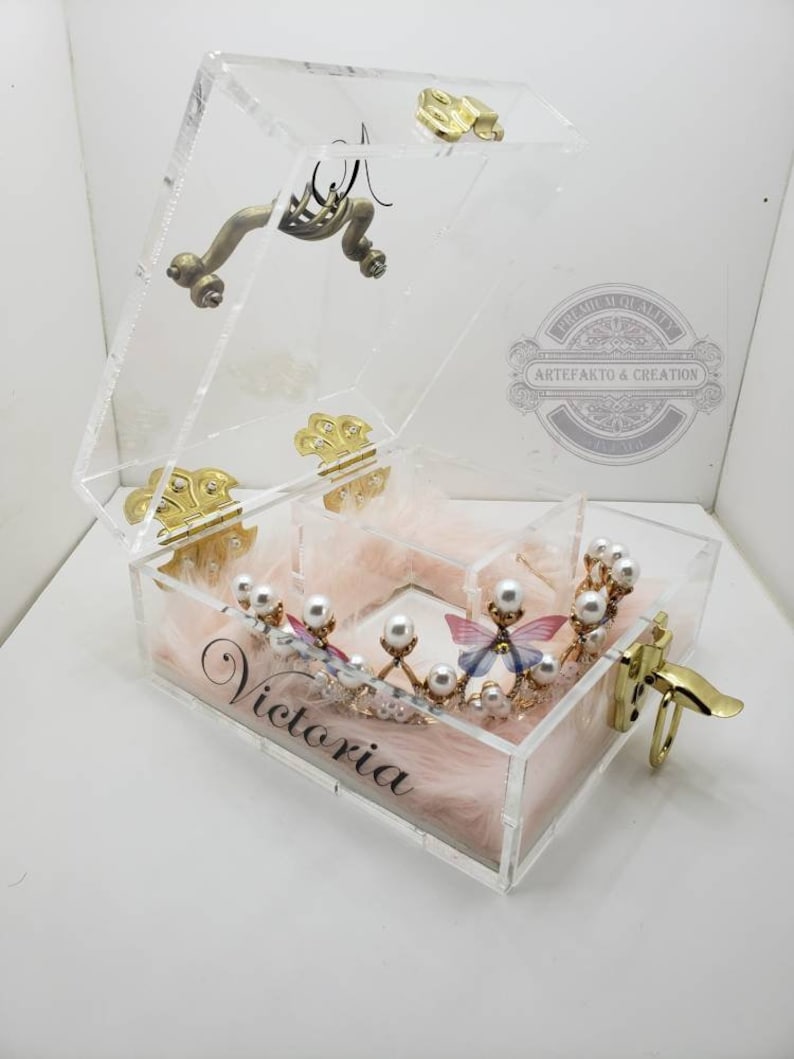 Tiara Carrying Case Wedding Tiara Display Box Etsy