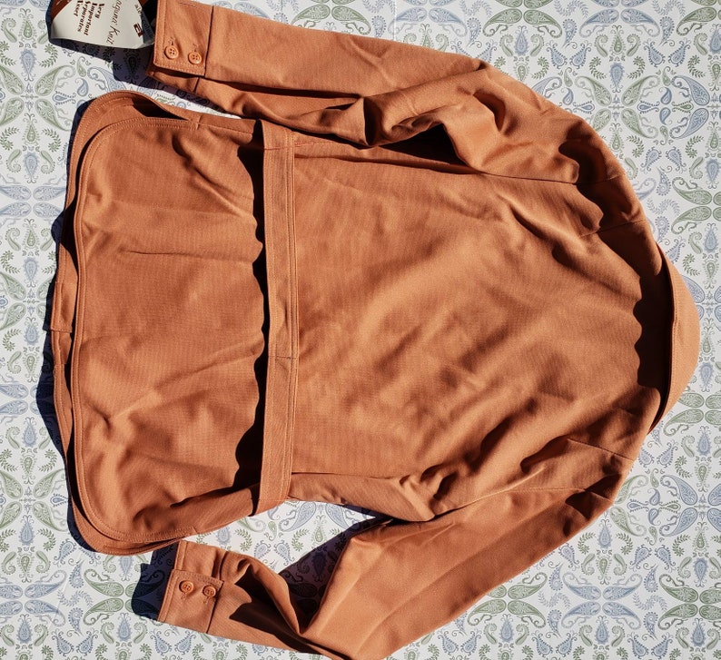 New with tags size 78 womens Vintage Alex Colman California Suit 1960/'s early 70/'s Laguna Knit Suit Salmon Color