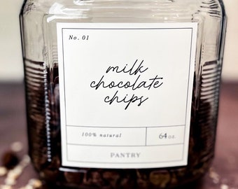 Anchor Hocking Jar Labels / The Highland House Labels / Organization / Apothecary inspired / Pantry Organization / oil+water resistant