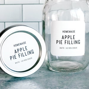 Canning Labels Mason Jar Labels / Custom Canning Labels / Mason Jar Labels / Pantry Labels / Party Favors / Waterproof
