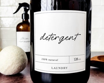 Laundry Room Labels: Customizable Canister & Jar Organization