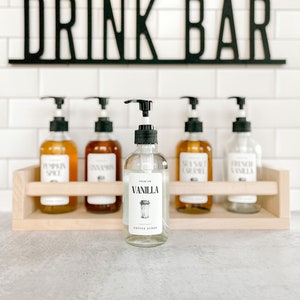 Coffee Syrup Labels: Waterproof Drink Station Stickers