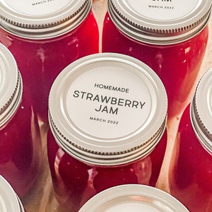 Custom Canning Labels: Waterproof Mason Jar Pantry Labels
