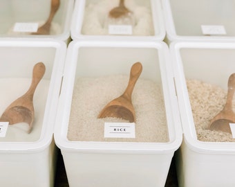 Ikea Inspired Baking Labels: Pantry Organization, DIY Baking Bins