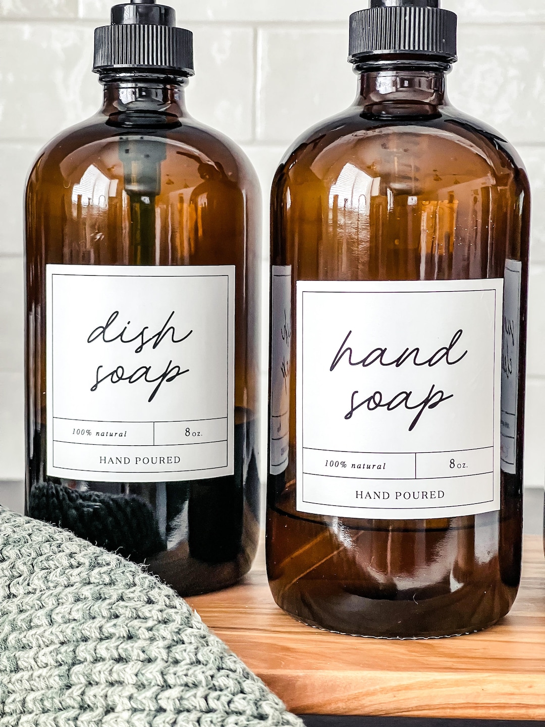 Dish Soap Hand Soap Labels/ Kitchen Soap Dispenser Labels / Waterproof