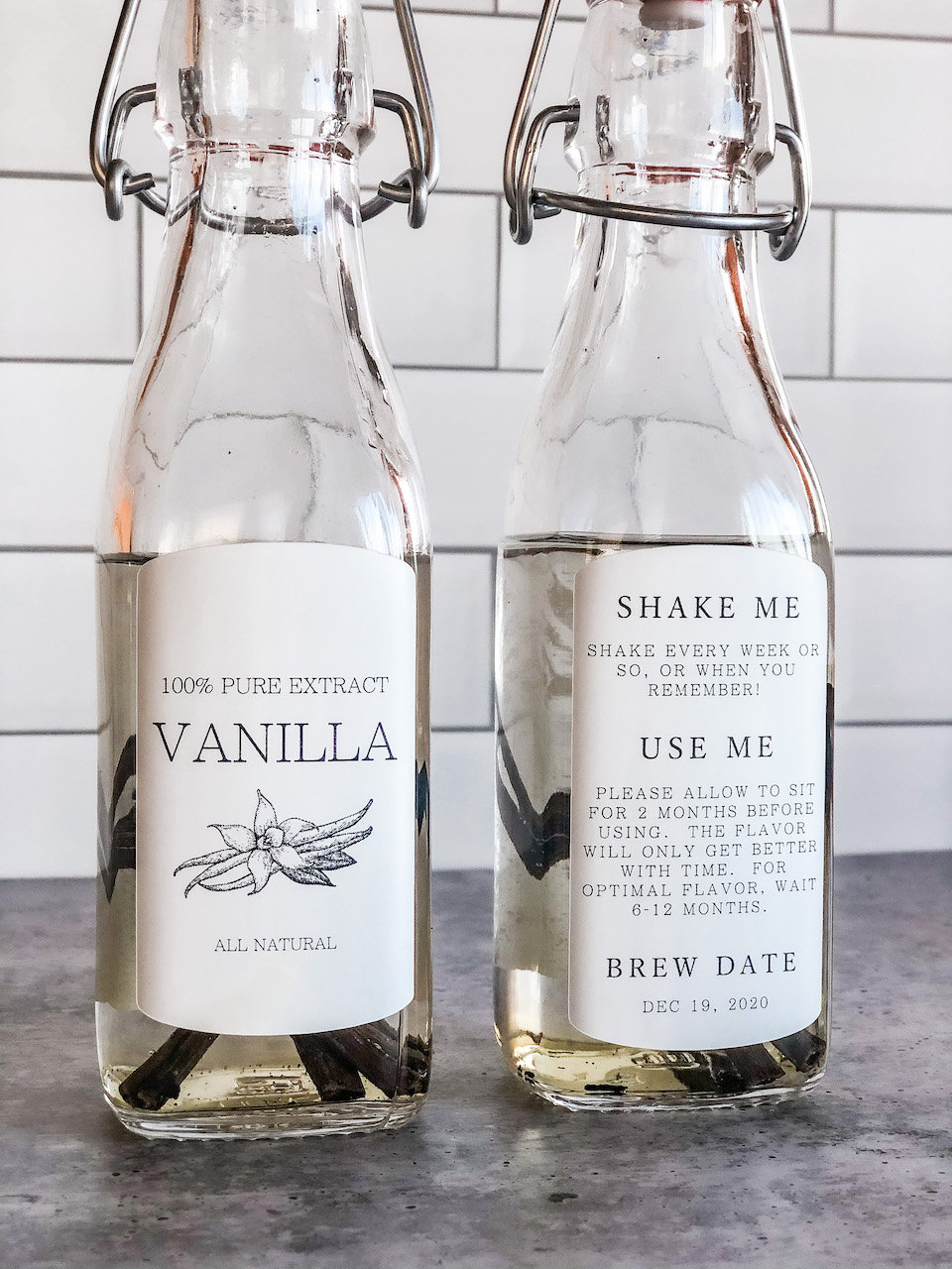 NEW Homemade Vanilla Extract Label / Vanilla Labels / Two Etsy Singapore