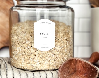 French Pantry Labels: Waterproof, Oil Resistant (2x3'')