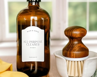 NEW! Vintage Inspired Cleaning Labels / Household Labels / Organization / Gift / Water+oil resistant