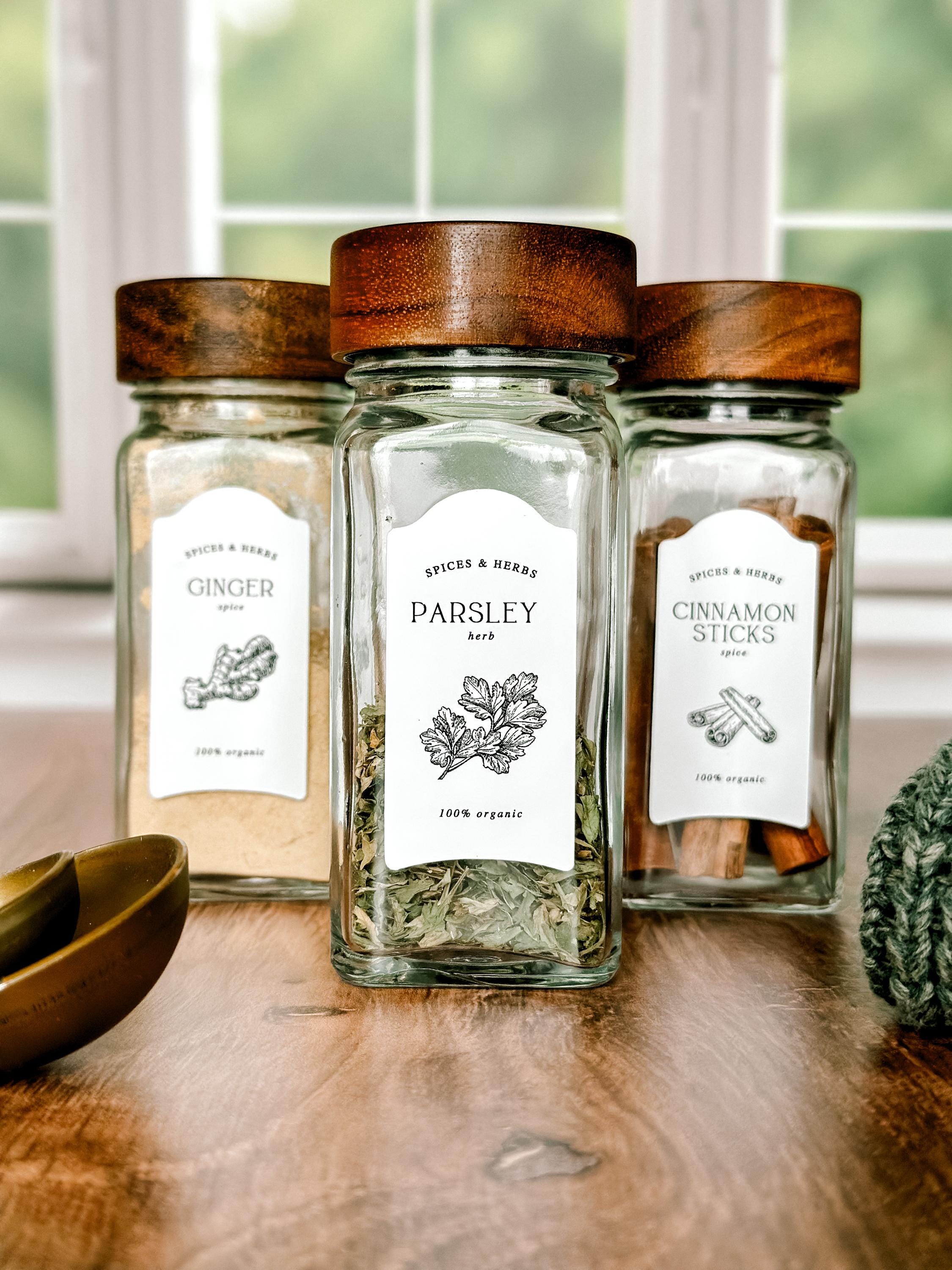 Gradient Aesthetic Spice Jars Multi-functional Kitchen Spice Jars