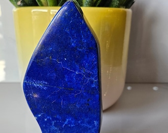 Authentic Free Form A+ Lapis Lazuli, Lapis Freeform, Polished Tumble, Earth Stone, polished slab