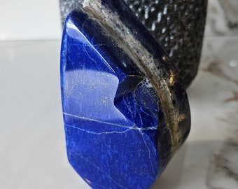 Authentic Free Form Lapis Lazuli, Raw Natural Blue Stone, floors and walls, Free form, large bead, loose gemstones, Calmness, mosaic stone