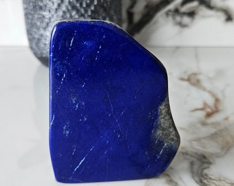 A++ Lapis Lazuli Free Form, Raw Natural Blue Stone, Gift for Mom for Spiritual Healing, Amethyst, Desk Accessories, marble, floors and walls