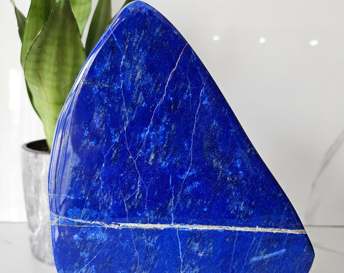 Free Form A+++Lapis Lazuli, Relaxation Emotions, willpower, polished slab, Raw stone, courage, amplification, Lapis Worry Stone, loose stone