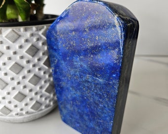Free Form A++ Lapis Lazuli, home decor, chunky stone, Love, peace, Healing Crystal, Confidence, Metaphysical stone,Lapis lazuli, Polished