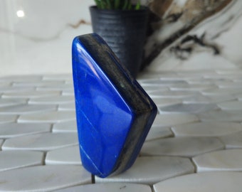 Tumbled Stone A++ Lapis Lazuli Free Form, Raw Natural Blue Stone, Confidence, Succulent, smooth, flagstone, lapis lazuli necklace, Anxiety