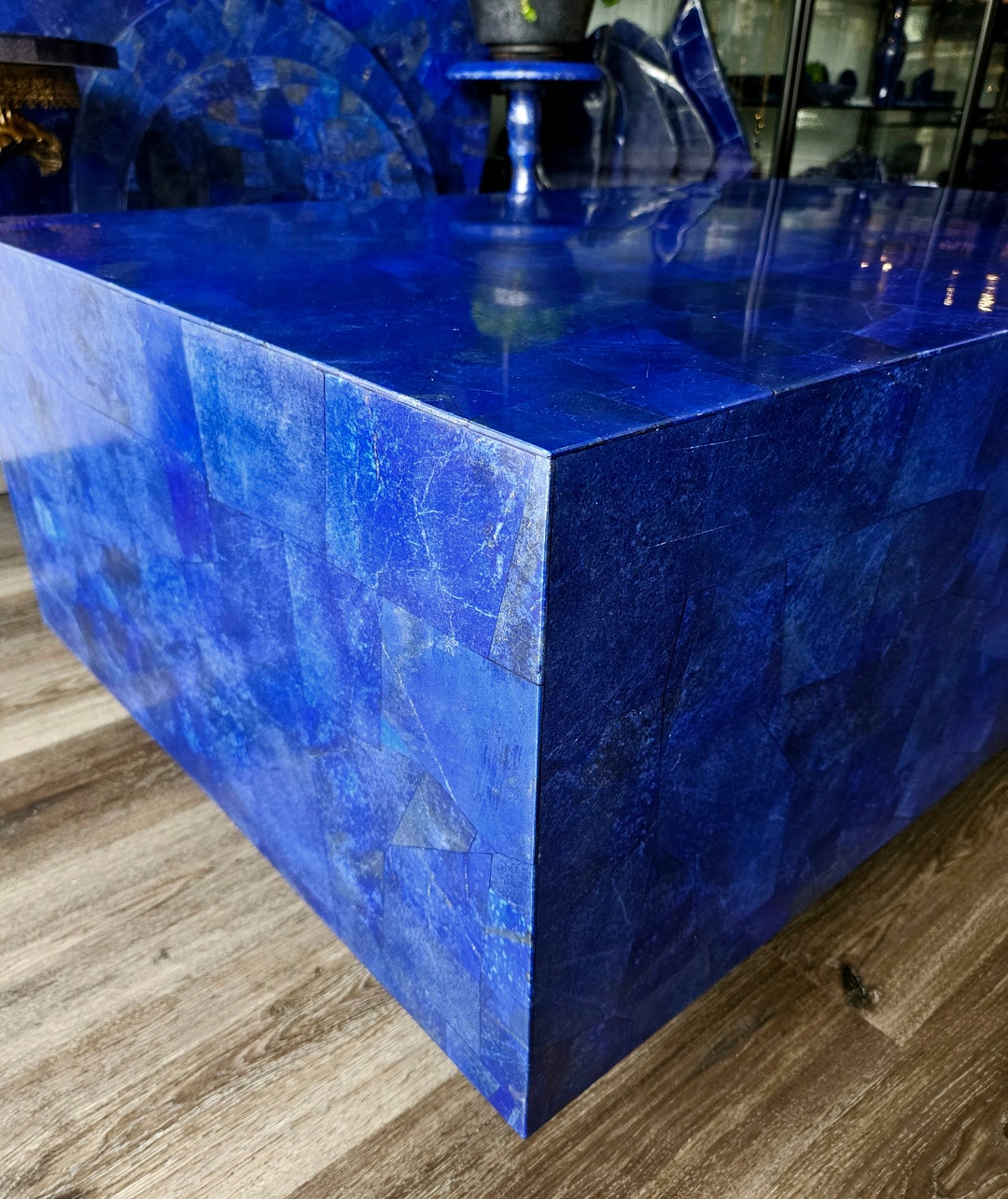 Lapis Lazuli Coffee Table, Lapis Lazuli, Unique Table, Elegant Table,  Regency Table, Hollywood Regency Furniture, Unique Coffee Table, Stone -   Canada