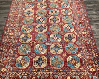 handmade afghan rug, persian rug, turkmen rug, Medallion rug, wool rug ,antique rug ,area rug, oriental rug,turkish rug,turkoman rug