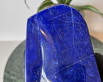 Free Form A+++ Lapis Lazuli , Lapis Freeform, Lapis Lazuli Tumble, polished slab, leadership, Decor, Stability, Desk Accessories, willpower