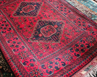 3x4 Small Handmade Afghan Rug, home decor modern, berber carpet, braided rugs, peacock rug, Ethnic Rug, area rugs, kawaii rug, rustic decor