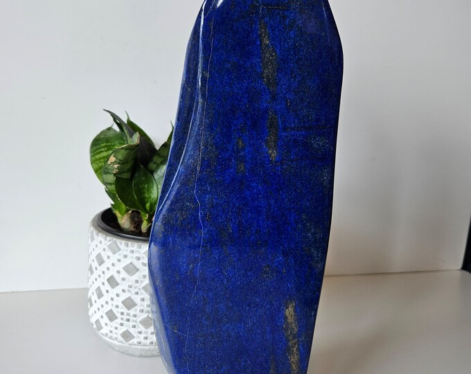 Free Form A+++ Lapis Lazuli , Lapis Freeform, Lapis Lazuli Tumble, polished slab, leadership, Decor, Stability, Desk Accessories, willpower