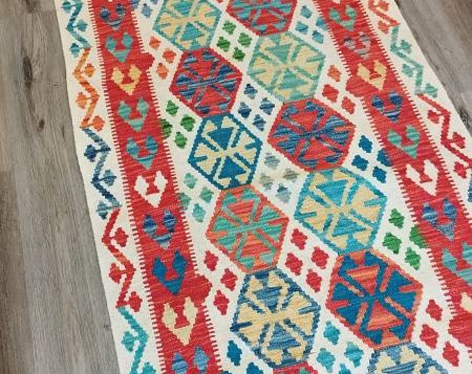3x10 afghan wool kilim, bohemian rug, living room rug, fluffy rug, blankets, carpet bag purse, decorative rug, kids rug, new home gift