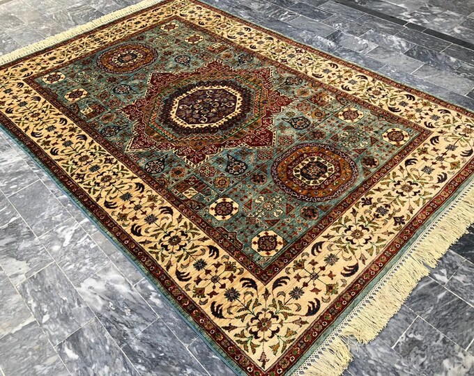 6x8 Afghan rug, hand hooked rugs, hall runners, baluch rug, cool rug, neutral oriental rug, wool rug, amazon rugs, DIY, anniversary