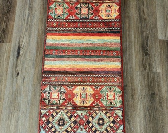 Runner Rug Chobi Afghan Runner Rug Wool Rug Handmade Rug Woven Rug Carpet Rug Area Rug Floor Rug Home Decor Rug Runner Geometric Runner Rug