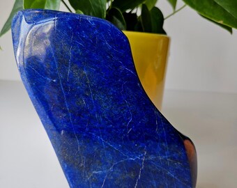 Free Form A+++ Lapis Lazuli , Lapis Freeform, Lapis Lazuli Tumble, Polished Tumble, Crystal decor, blue stone, Pyrite slab, natural lapis