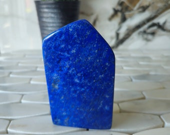 Tumbled Stone A++ Lapis Lazuli Free Form, Raw Natural Blue Stone, Calmness, leadership, Self Expression, Quartz, large bead, natural lapis