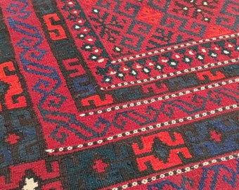 6.9x10 Kilim rug, rugs fringe rug, abstract rug, area rug, moroccan rug, | Natural Dyes and Wool | Bedroom Rug | Rugs for Living Room