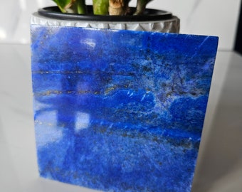10x10 Lapis Lazuli Stone Tile | Succulent, floors and walls, Strength, Blue Aventurine, crystal heal, flagstone, small crystals, Grade A+++