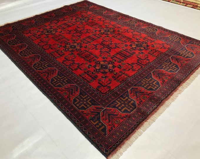 5x7 Afghan rug, red rug, oriental rug, amazon rugs, exclusive rug, fringe rug, shag rug, case, neutral oriental rug, handmade rug