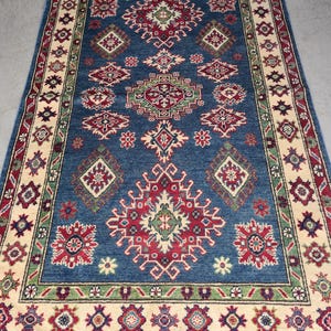 Tappeto Kazak 9,1 x 1,8 m | Tappeto caucasico afgano | Tappeto autentico| Tappeto orientale | Tappeto afgano | Tappeti persiani | Tappeto turkmeno | tappeto per bambini