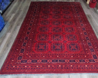 Afghan turkmen tribal kondozi area rug, handmade pattern area rug, turkoman oriental rug, decor, gift for her, gift for him, gift for mom