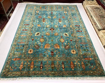 11'8x8'2 Mamluk Afghan Rug Handmade Rug | Authentic textiles, Turkish rug, Manta patron, Textile masterpieces, Patio rug, Textured handcraft
