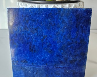 10x10 Lapis Lazuli Stone Tile | Free form, flagstone, mineral specimen, Friend Gift, handmade tiles, Stability, Strength, Relieves Stress