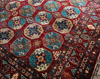 handmade afghan rug, persian rug, turkmen rug, Medallion rug, wool rug ,antique rug ,area rug, oriental rug,turkish rug,turkoman rug