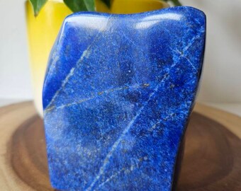 Free Form A+++ Lapis Lazuli , Lapis Freeform, Lapis Lazuli Tumble, Polished Tumble, Crystal decor, blue stone, Pyrite slab, natural lapis