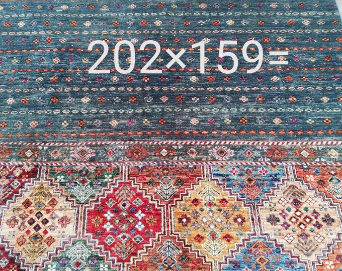 5x7 Afghan rug, area rug, baluch rug, aztec rug, sumac rug, neutral oriental rug, colorful rug, southwestern rug, vintage rug, kitchen rug