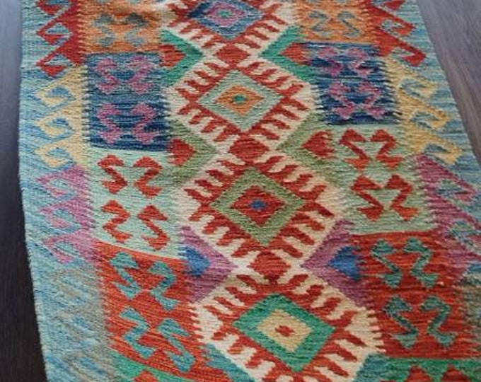 2'7x9'7 afghan wool kilim, washable rugs, home depot area rugs, living room rug, office rug, rag rug, entryway rug wool rug, navajo rug