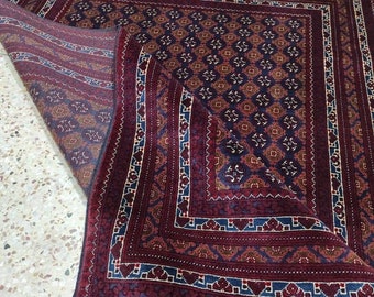 5 x 7 Ft Handmade Afghan Bokhara Rug with 100% Wool