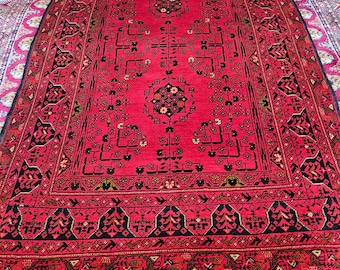 Small Afghan rug, 3x5 rug, turkish towel, faded rug, bathroom rug, housewarming gift, bed plans, hand made, colorful rug, hooked rugs large