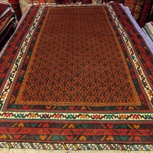4x6.5 Ft Beluch Handmade Afghan Rug