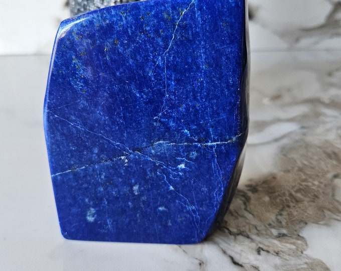 Tumbled Stone A++ Lapis Lazuli Free Form, Raw Natural Blue Stone, Gift for Mom, Authentic Crystal, peace, Anxiety, loose gemstones