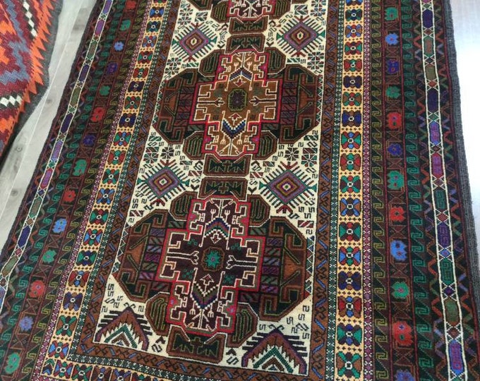 4x7 bathroom rug, area rugs, small rug, wool rug, bedroom rug, oriental rug, colorful rug, morocco rug woven rug, chindi rug,