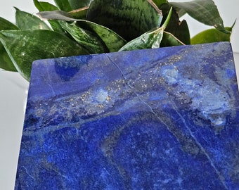 10x10 Lapis Lazuli Stone Tile | crystal heal, willpower, Succulent, Polished, Healing Crystal, crystal gift, lapis lazuli jewelry, Nurturing