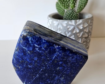 Free Form A+++ Lapis Lazuli , Lapis Freeform, Lapis Lazuli Tumble, polished slab, leadership, Decor, Stability, Desk Accessories, willpower